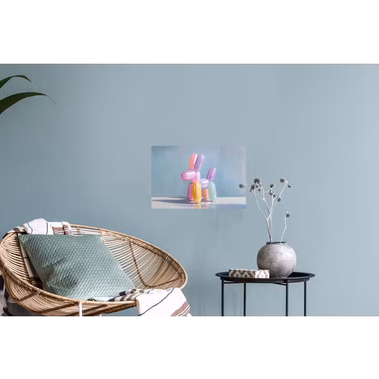 Dier - Ballon - Pasteltinten - Glanzend Muursticker klein -plant