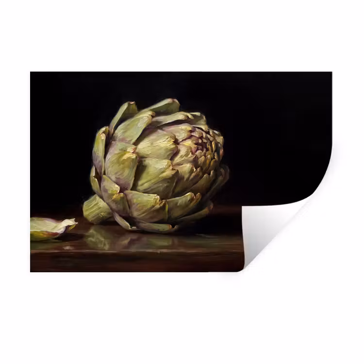 Wall Sticker - Artichoke - Food - Classic - Artichok - Eten - Klassiek Muursticker klein