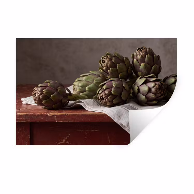 Wall Sticker - Artichoke - Food - Rustic - Artisjok - Eten - Rustiek Muursticker klein