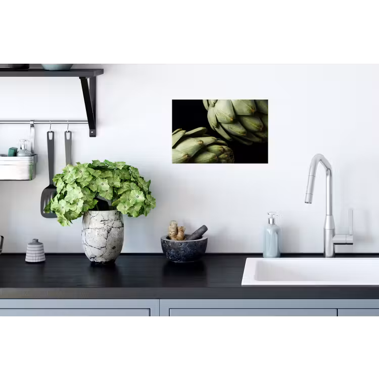 Wall Sticker - Artichoke - Green - Food - Artisjok - Groen - Eten Muursticker klein