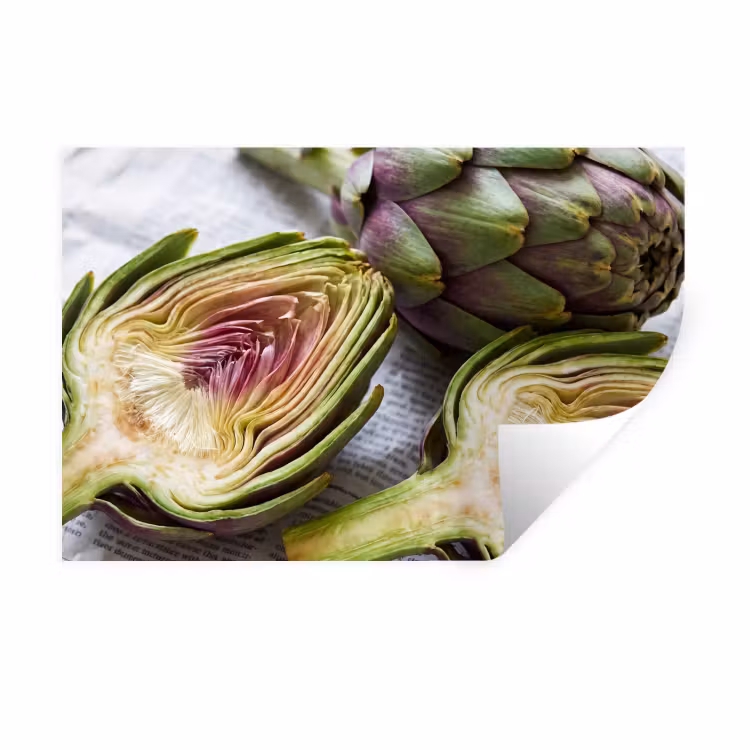Wall Sticker - Artichoke - Sliced - Food - Artisjok - Doorgesneden - Eten Muursticker klein