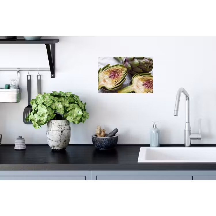 Wall Sticker - Artichoke - Sliced - Food - Artisjok - Doorgesneden - Eten Muursticker klein