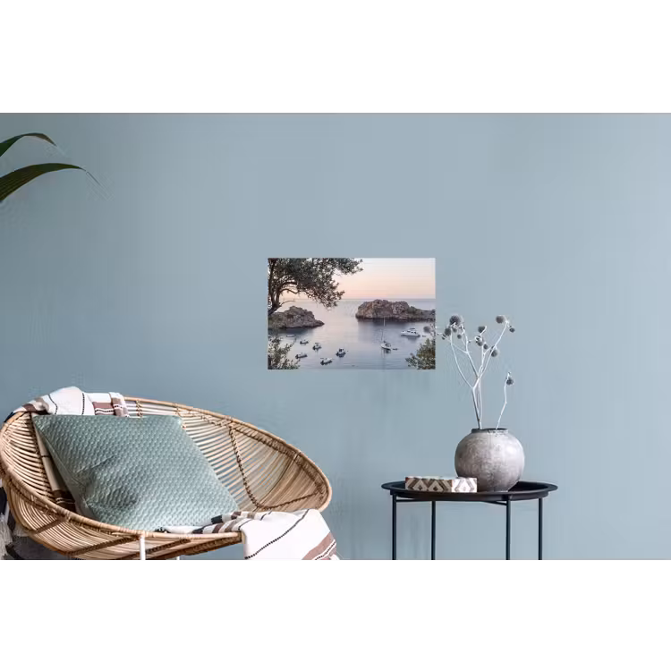 Wall Sticker - Bay - boats - sunset - Baai - boten - zonsondergang Muursticker klein