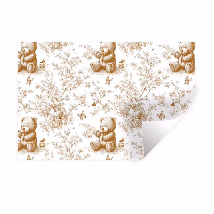 Beer - Tijdloos - Bruin Muursticker klein 286 -3d
