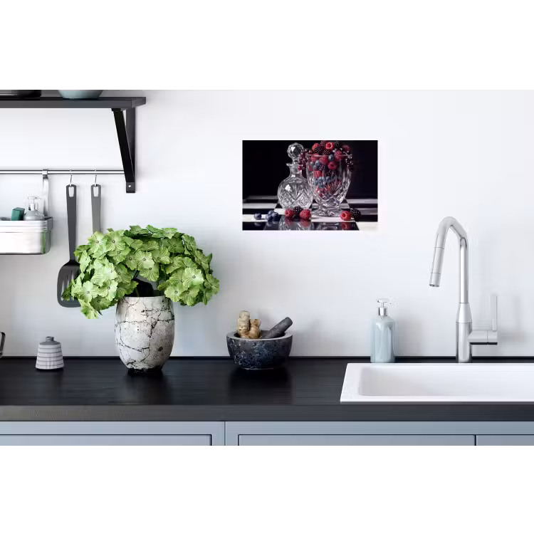Wall Sticker - Berries - Crystal - Still Life - Bessen - Kristal - Stilleven Muursticker klein