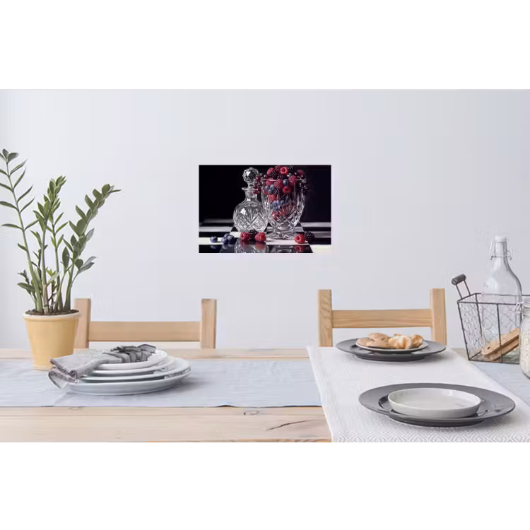 Wall Sticker - Berries - Crystal - Still Life - Bessen - Kristal - Stilleven Muursticker klein