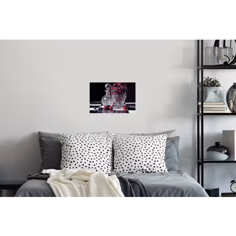 Wall Sticker - Berries - Crystal - Still Life - Bessen - Kristal - Stilleven Muursticker klein