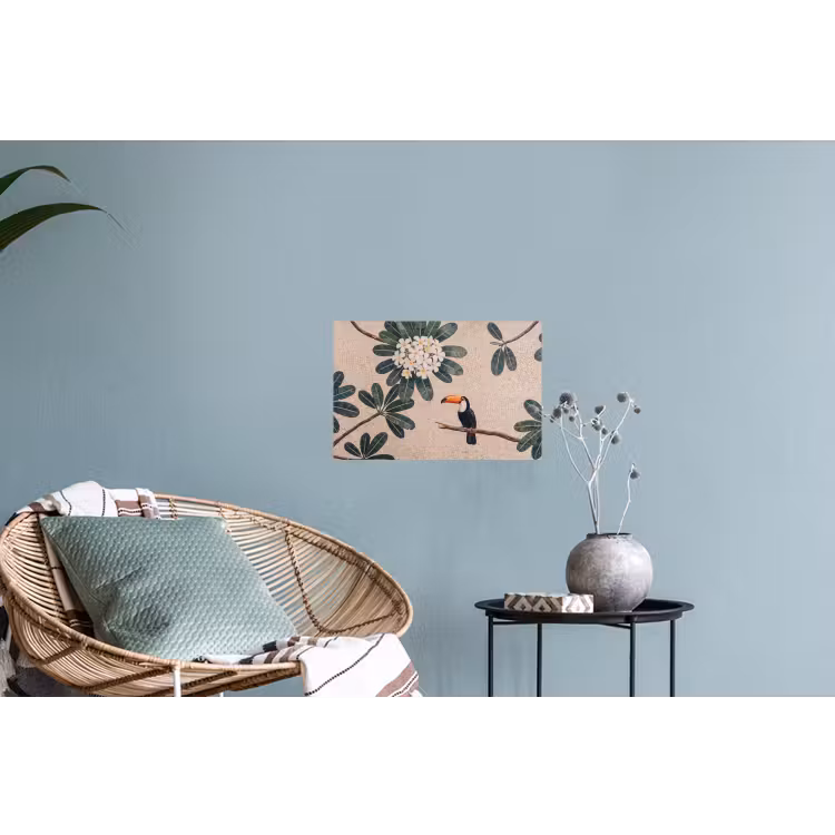 Vogel - Mozaïek - Tropisch - Natuur - Kleurrijk Muursticker klein -plant
