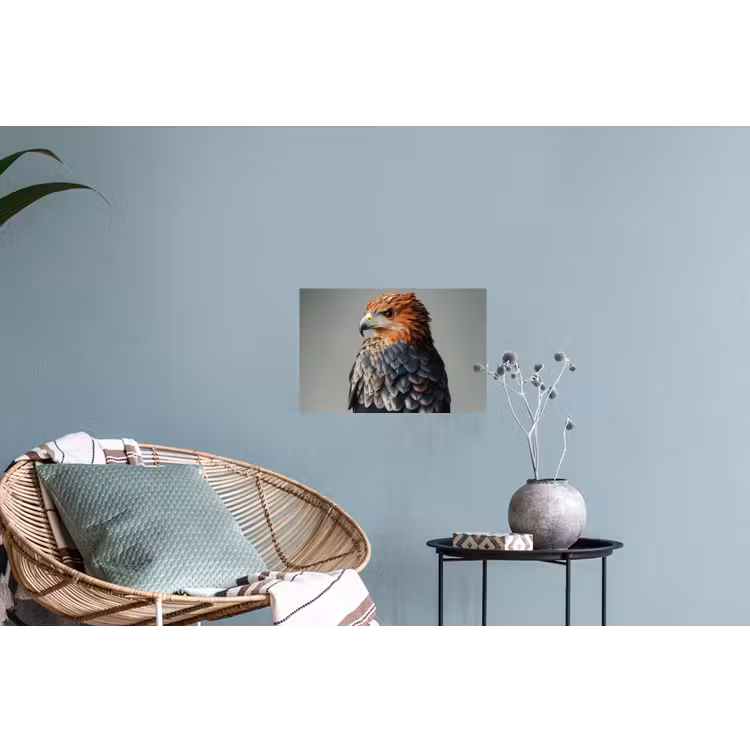 Vogel - Realistisch - Veren - Bruin Muursticker klein -plant