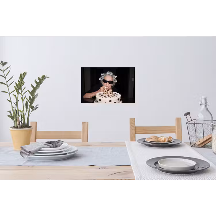 Verjaardag - Krulspeld - Oma Muursticker klein -eettafel