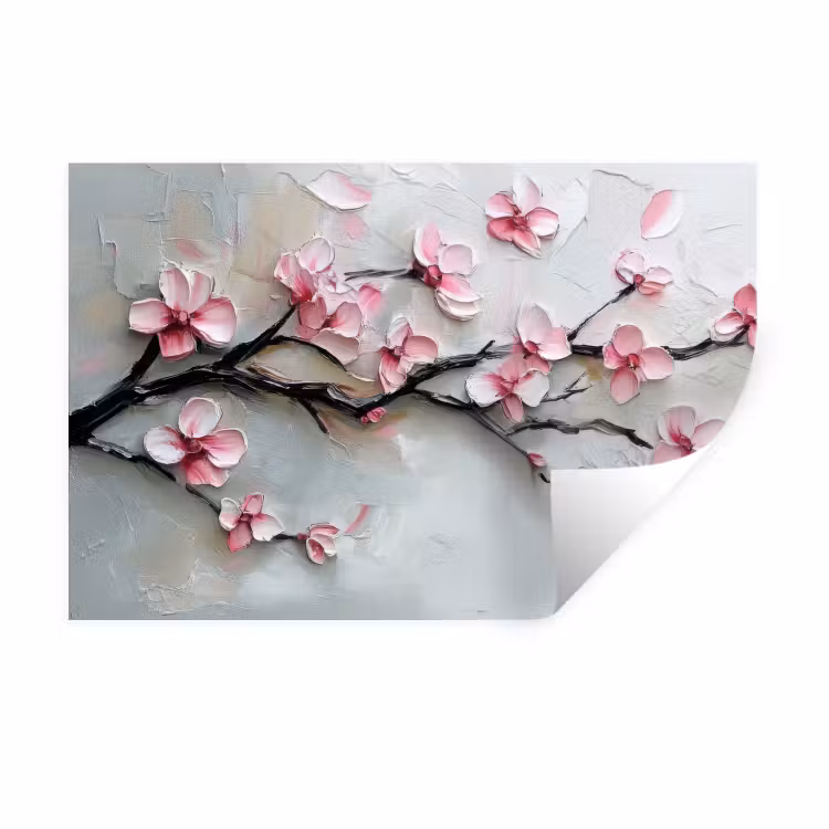 Bloesem - Kunstzinnig - Roze - Sakura Muursticker klein -3d