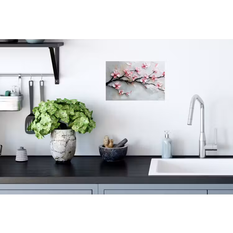 Bloesem - Kunstzinnig - Roze - Sakura Muursticker klein -keuken