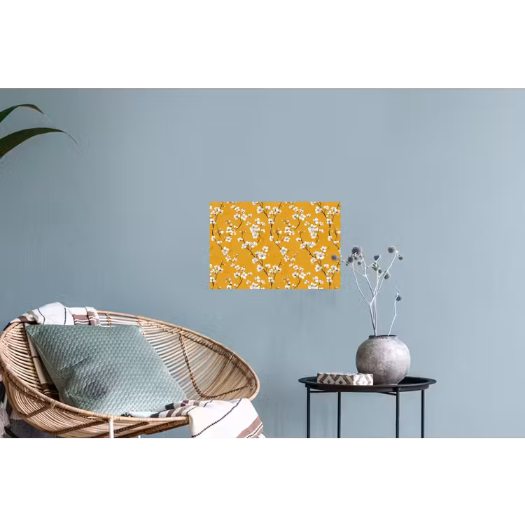 Bloesemtak - Aquarel - Geel Muursticker klein 286 -plant
