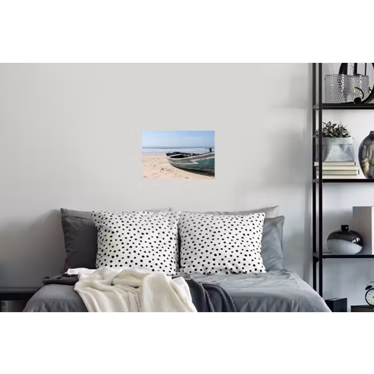 Boot - Zandstrand - Zee Muursticker klein -slaapkamer