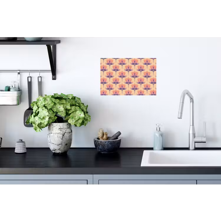Botanisch - Patroon - Pastel Muursticker klein 286 -keuken