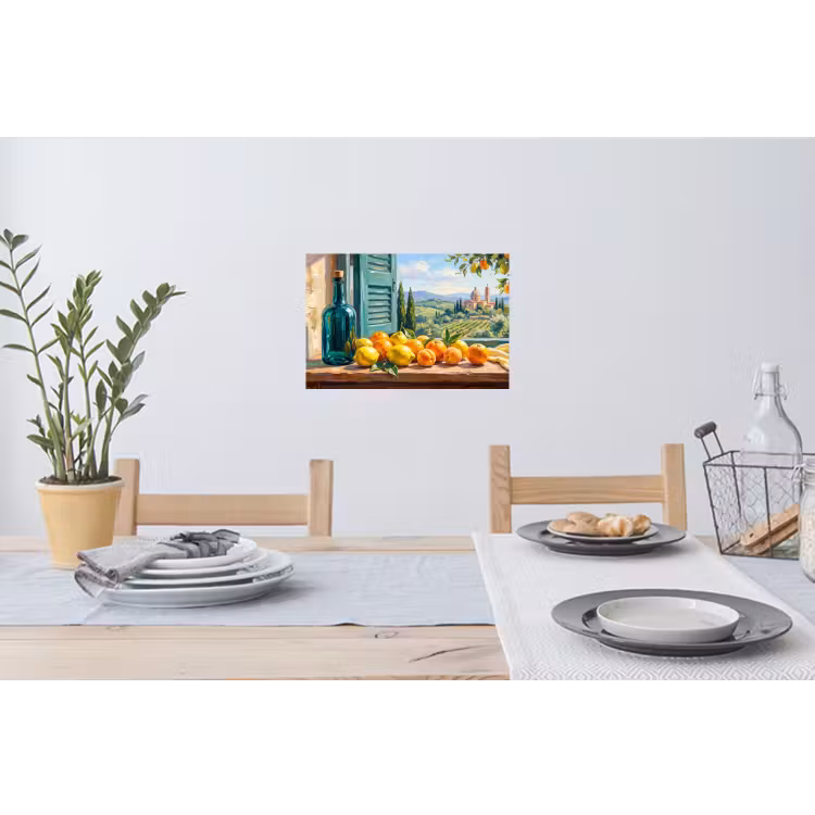 Wall Sticker - Bottle - Fruit - Still Life - Fles - Fruit - Stilleven Muursticker klein
