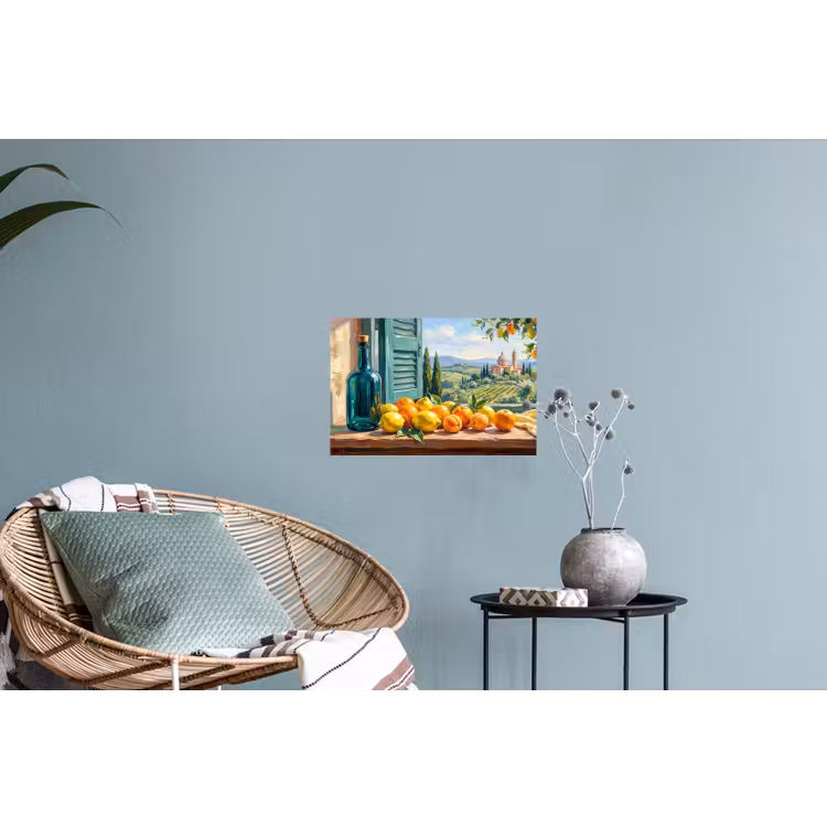 Wall Sticker - Bottle - Fruit - Still Life - Fles - Fruit - Stilleven Muursticker klein