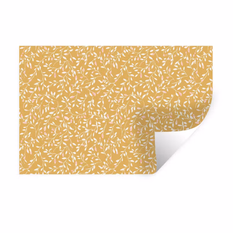 Takjes - Patroon - Oker Muursticker klein 286 -3d