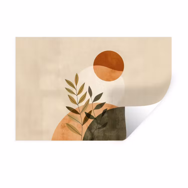 Takken - Vormen - Abstract Muursticker klein -3d