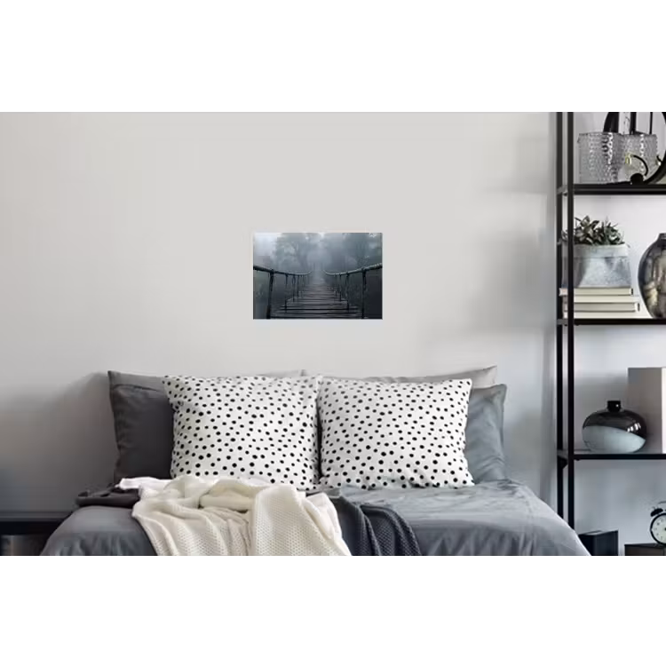 Brug - Jungle - Mist - Natuur Muursticker klein -slaapkamer