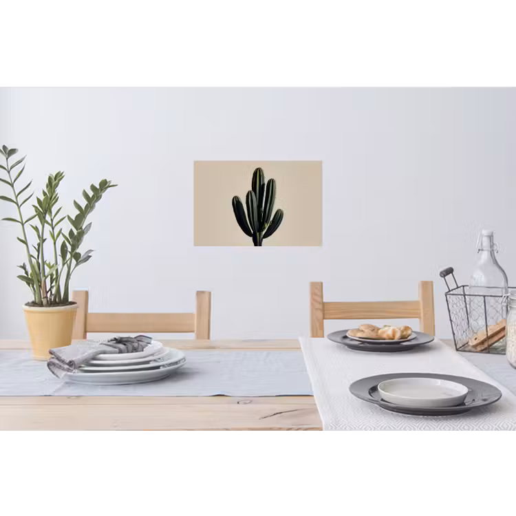 Cactus - Subtiel - Groen Muursticker klein -eettafel