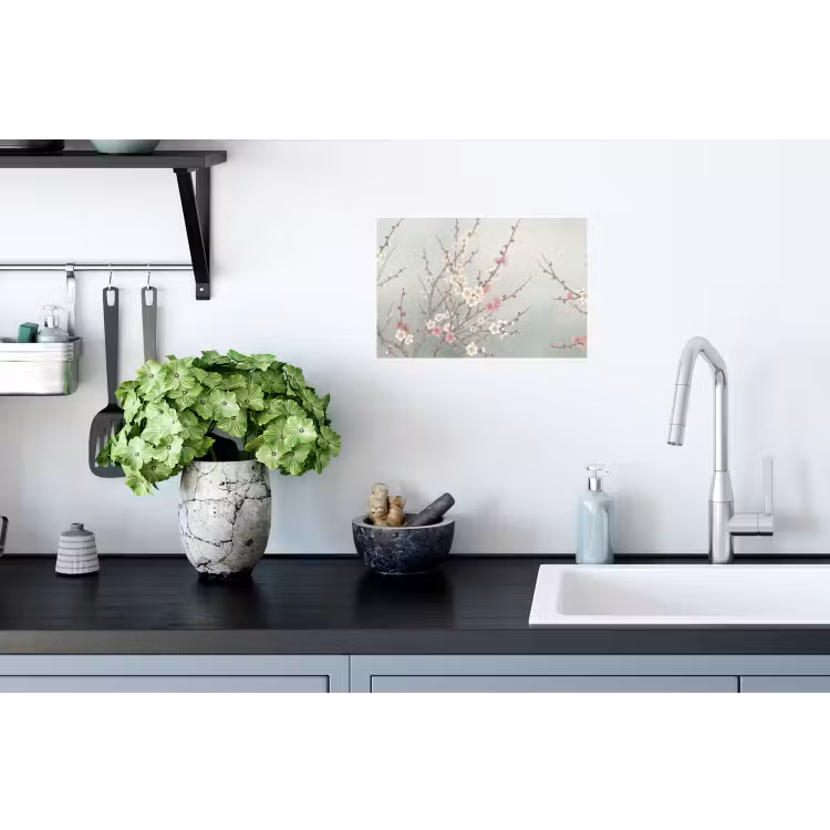 Kersen - Bloesem - Groen Muursticker klein -keuken