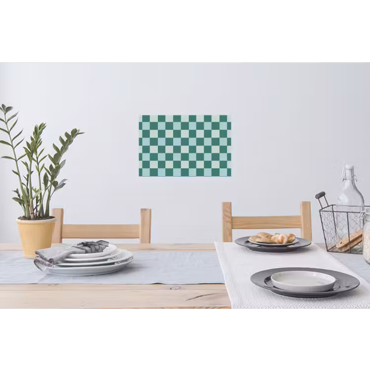 Schaak - Klassiek - Groen Muursticker klein 286 -eettafel