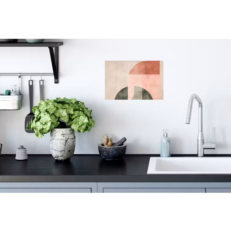 Cirkel - Abstract - Roze Muursticker klein -keuken