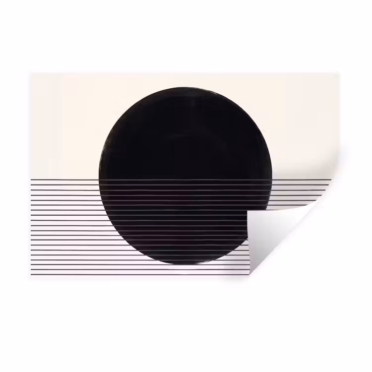 Wall Sticker - Circle - Lines - Abstract - Cirkel - Lijnen - Abstract Muursticker klein