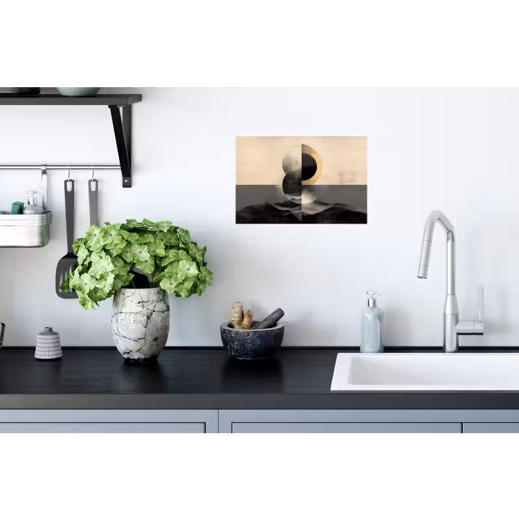 Cirkels - Schaduw - Abstract Muursticker klein -keuken