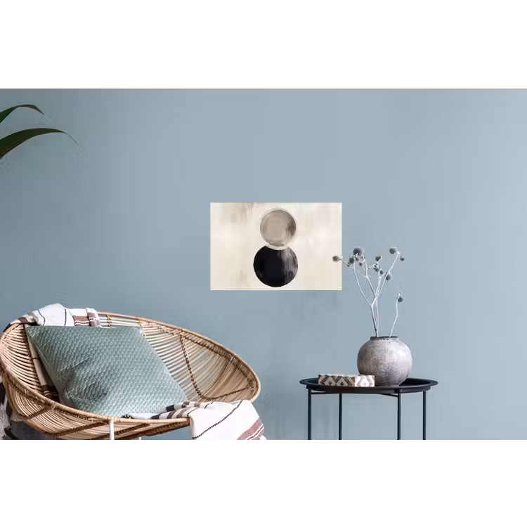 Cirkels - Vorm - Beige - Abstract Muursticker klein -plant