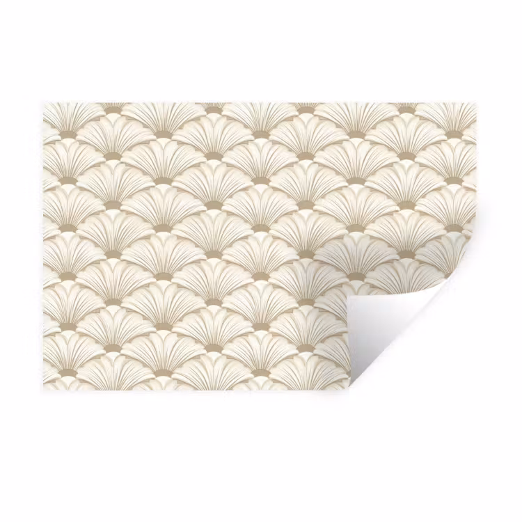 Klassiek - Art - Beige Muursticker klein 286 -3d