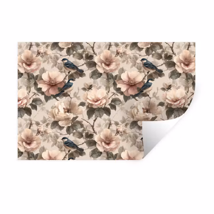 Klassiek - Vogels - Kleurrijk Muursticker klein 286 -3d