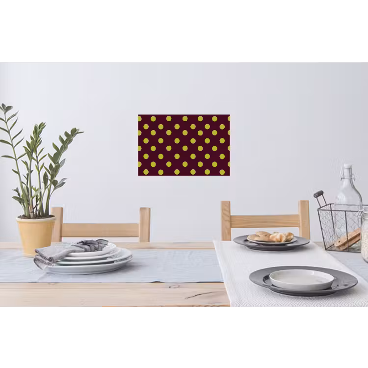 Klassiek - Stippen - Groen Muursticker klein 286 -eettafel