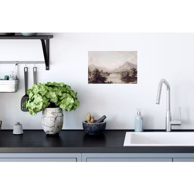 Klassiek - Landschap - Sereen Muursticker klein -keuken