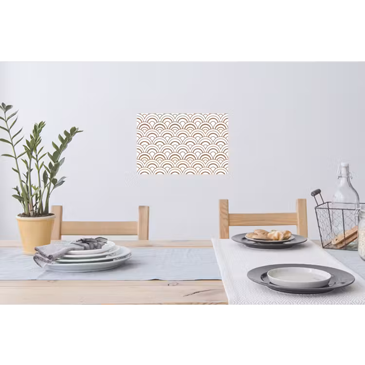 Klassiek - Motief - Terracotta Muursticker klein 286 -eettafel