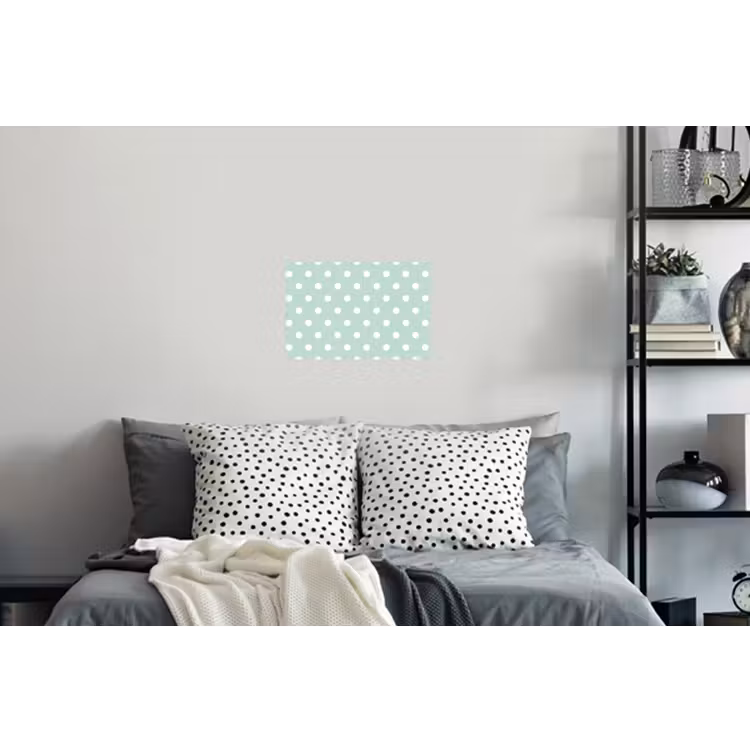 Klassiek - Polka - Groen Muursticker klein 286 -slaapkamer