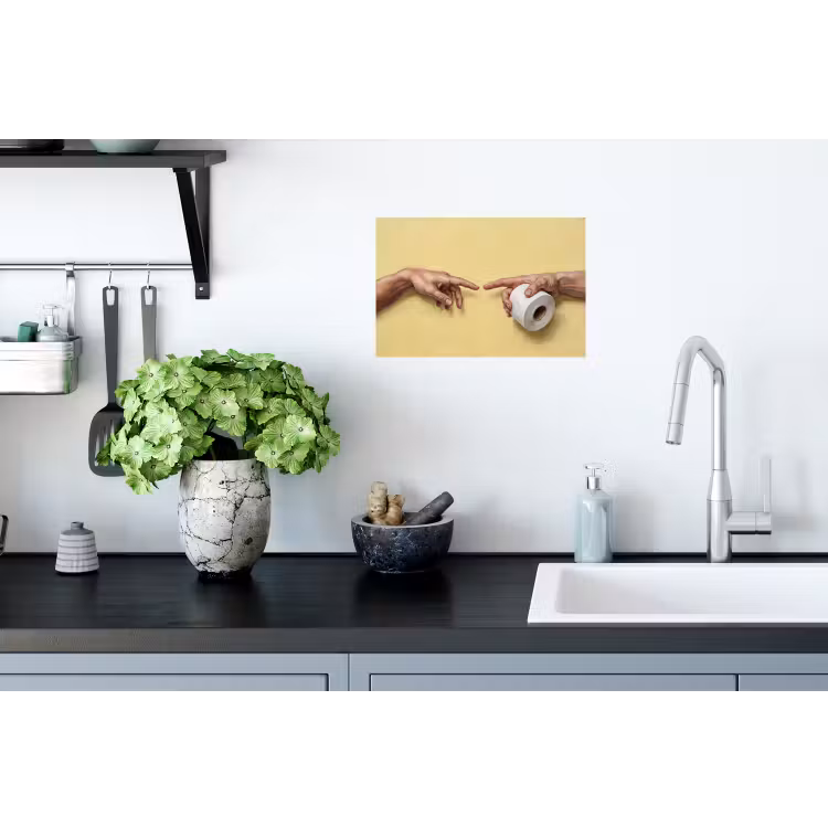 Klassiek - Kunst - Humor Muursticker klein -keuken