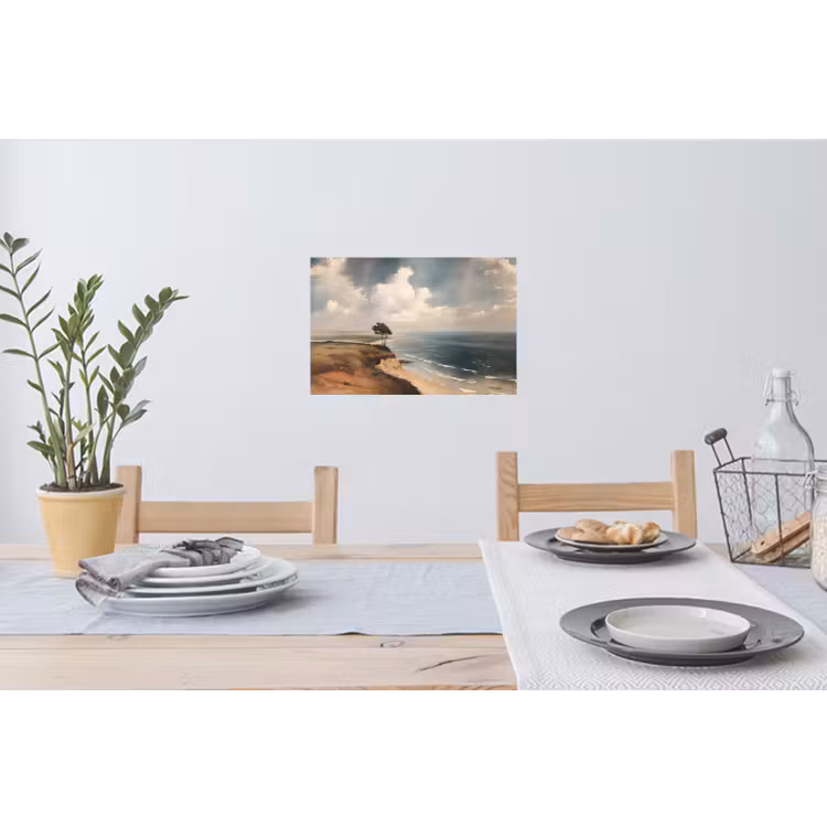 Klif - Zee - Boom Muursticker klein -eettafel