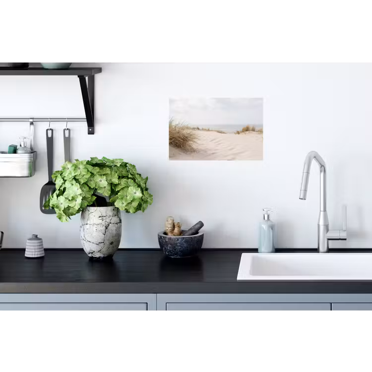 Wolken - Duinlandschap - Zand Muursticker klein -keuken