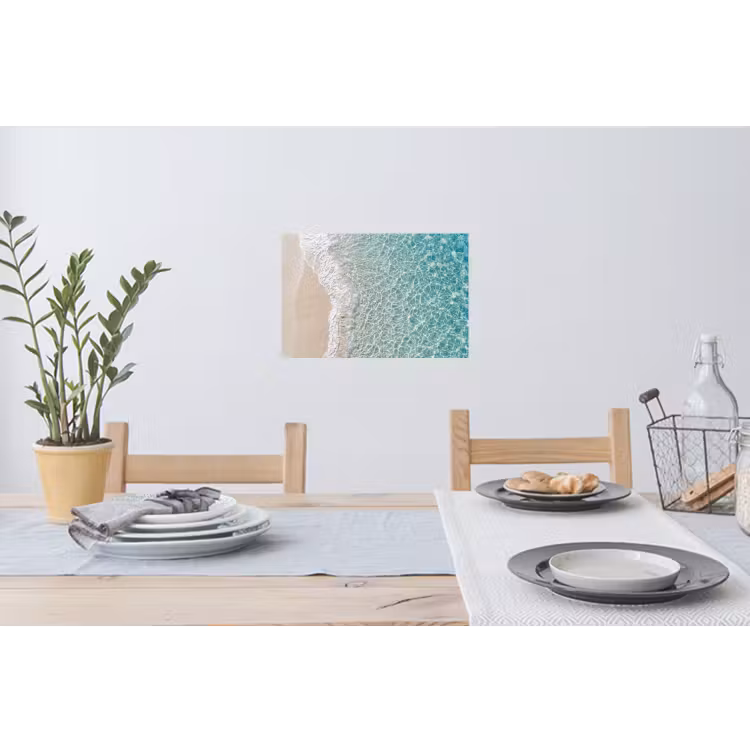 Kust - Zand - Blauw Muursticker klein -eettafel