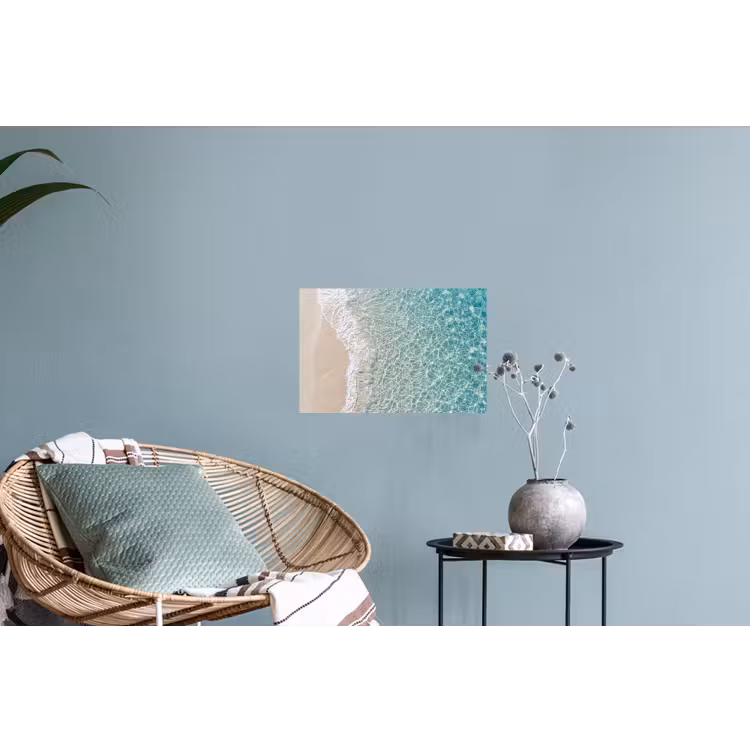 Kust - Zand - Blauw Muursticker klein -plant