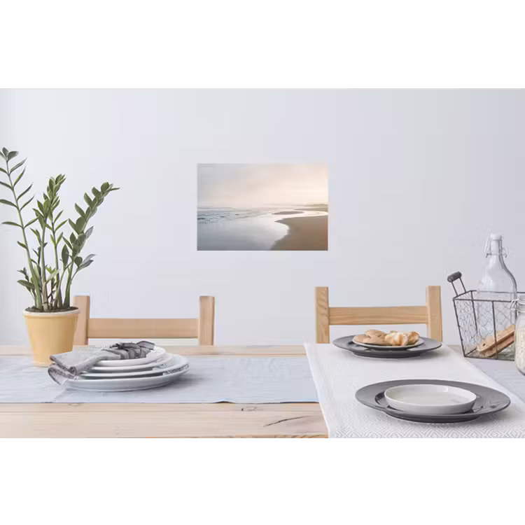 Kustlijn - Strand - Oceaan Muursticker klein -eettafel