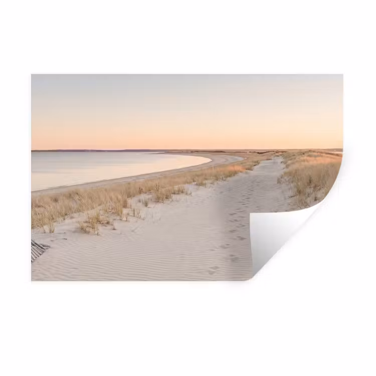 Kustlijn - Horizon - Hek Muursticker klein -3d