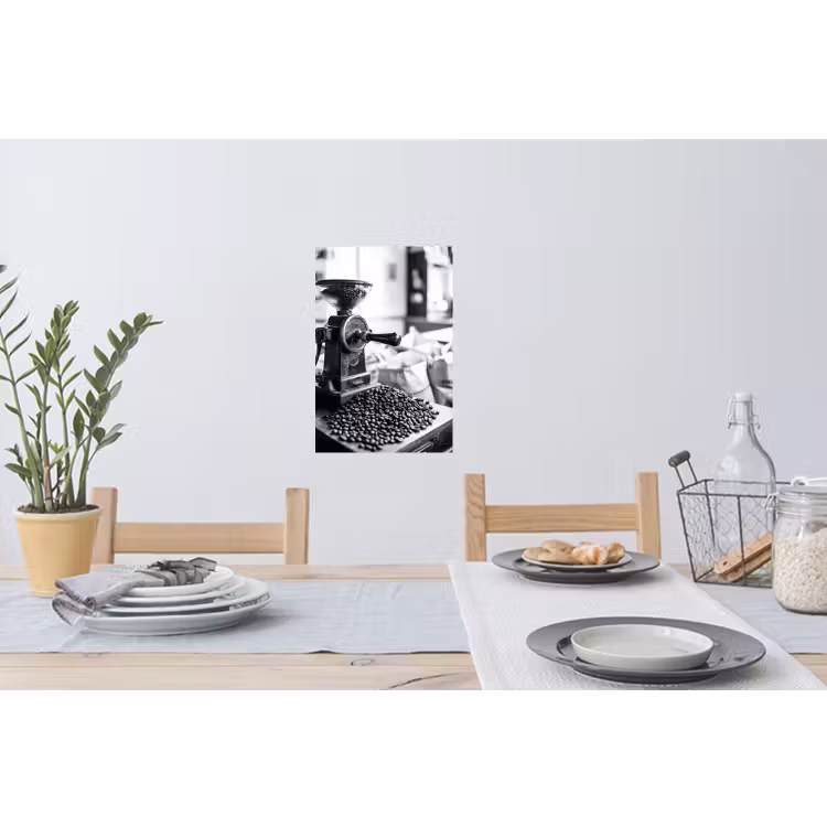 Koffiemolen - Gemalen - Vintage Muursticker klein -eettafel