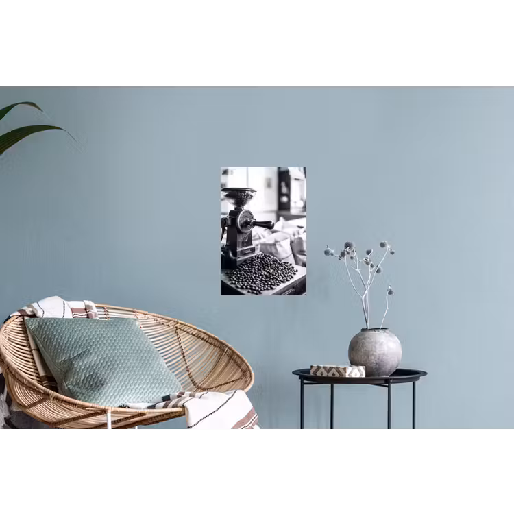 Koffiemolen - Gemalen - Vintage Muursticker klein -plant