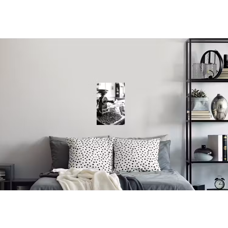 Koffiemolen - Gemalen - Vintage Muursticker klein -slaapkamer