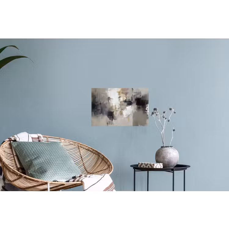 Kleurenpalet - Penseelstreken - Beige - Nevelig Muursticker klein -plant