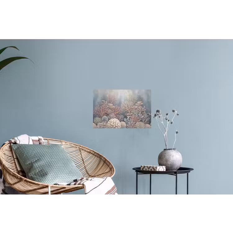 Koraal - Zeeleven - Onderwater - Illustratie - Natuur Muursticker klein -plant