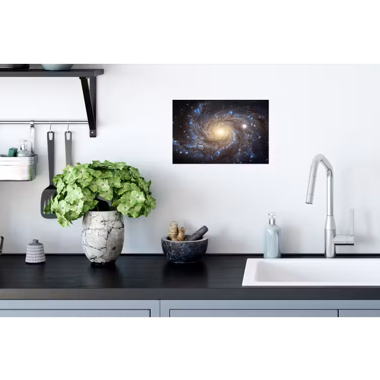 Kosmos - Sterrenstelsel - Donker Muursticker klein -keuken